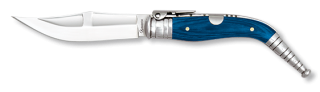 Navaja BANDOLERA Nº 2.Stamina Azul. H.: