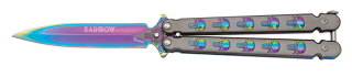 Navaja abanico RAINBOW Albainox SKULLS.