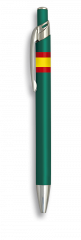 Boligrafo aluminio color verde. B. ESP