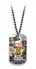 Placa con cadena de bolas MOE