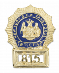 Chapas cartera US NEW YORK DETECTIVE