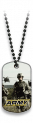 Placa con cadena de bolas ARMY