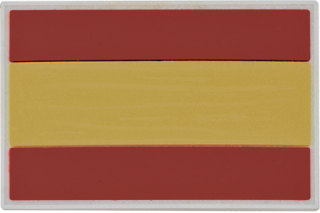 parche España 7.5x5 cm con velcro