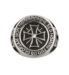 Anillo Templarios cruz. Talla: 20 ø