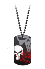 chapa Calavera. con cadena. Impresion 3D