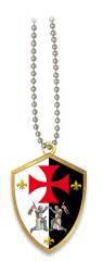 Colgante templario oro. 3D