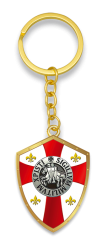 Llavero templario oro. 3D