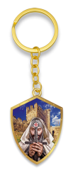 Llavero templario oro. 3D