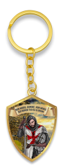 Llavero templario oro. 3D