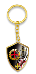 Llavero templario oro. 3D
