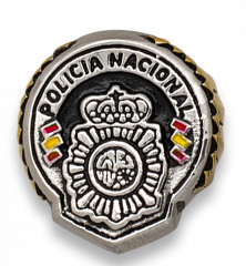Anillo POLICIA NACIONAL acero Talla: 21