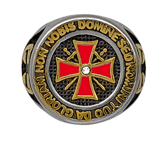 Anillo Sello Templario Talla:19 ø