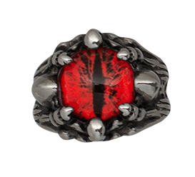 Anillo Ojo acero Talla: 19 ø