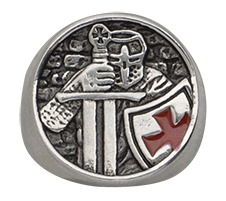 Anillo sello Templario Talla: 21 ø