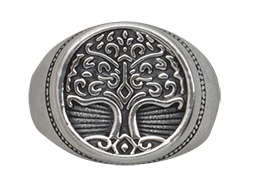 Anillo sello Árbol de la vida Talla: 19
