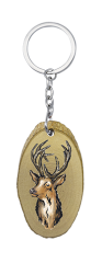 Llavero madera ovalado