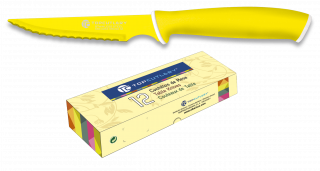 cuchillo de mesa Top Cutlery amarillo.