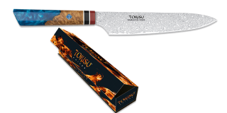 cuchillo SMALL GYUTO TOKISU hoja Damasco