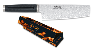 cuchillo NAKIRI TOKISU hoja Damasco,18 c