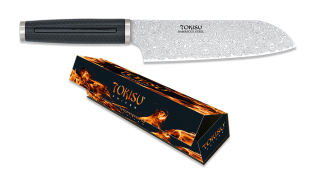 Cuchillo SANTOKU TOKISU hoja Damasco, 1