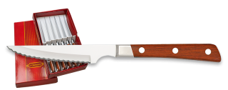 Chuletero rojo. sierra micro filo. 11cm