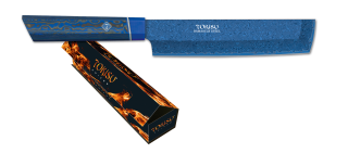 C. NAKIRI TOKISU hoja Damasco azul, 17.7