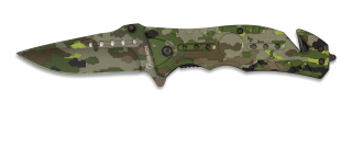 Navaja Albainox  Camo Verde. H: 8