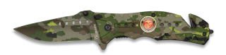 Navaja Albainox  Camo Verde. H: 8