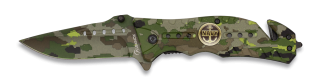 Navaja Albainox  Camo Verde. H: 8