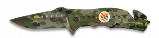 Navaja Albainox  Camo Verde. H: 8