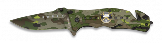 Navaja Albainox  Camo Verde. H: 8