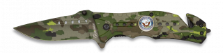 Navaja Albainox  Camo Verde. H: 8