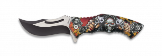Navaja Albainox 3D calavera. Hoja: 8.5