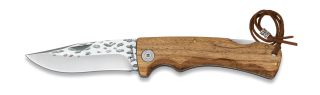 navaja madera zebra albainox. hoja 9 cm