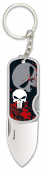navaja 3D calavera con clip y llavero