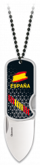 navaja 3D España con clip y colgante
