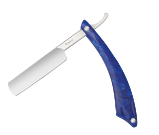 navaja barbera nacar Azul Albainox