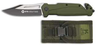 Navaja K25 cacha goma verde