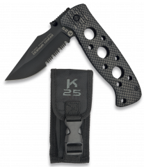 navaja tactica K25 puño carbon design,