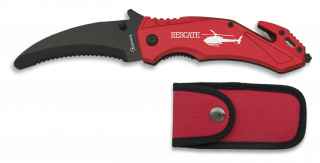 Navaja seguridad Roja Albainox. H: 8.5