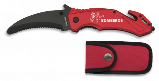 Navaja seguridad Roja Albainox. H: 8.5