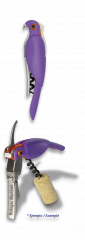 Sacacorchos pájaro Morado