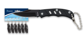 Navaja Albainox Acero Negro cad.bolas Bl