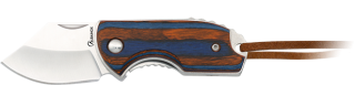 navaja mini con bloqueo roja/azul. hoja:
