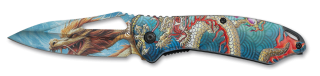 Navaja Albainox ABS 3D Dragones.