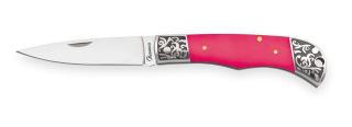 Navaja Albainox acrílico rosa h: 7.9 cm