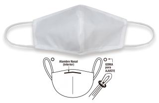 Cubre-Mascarilla TNT Blanca. ADULTO G