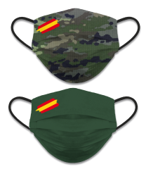 CubreMascarilla reversible camuf - verde