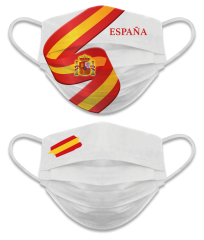 Cubre- Mascarilla reversible Ban. España