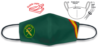 Cubre-Mascarilla Verde Bandera GC.
